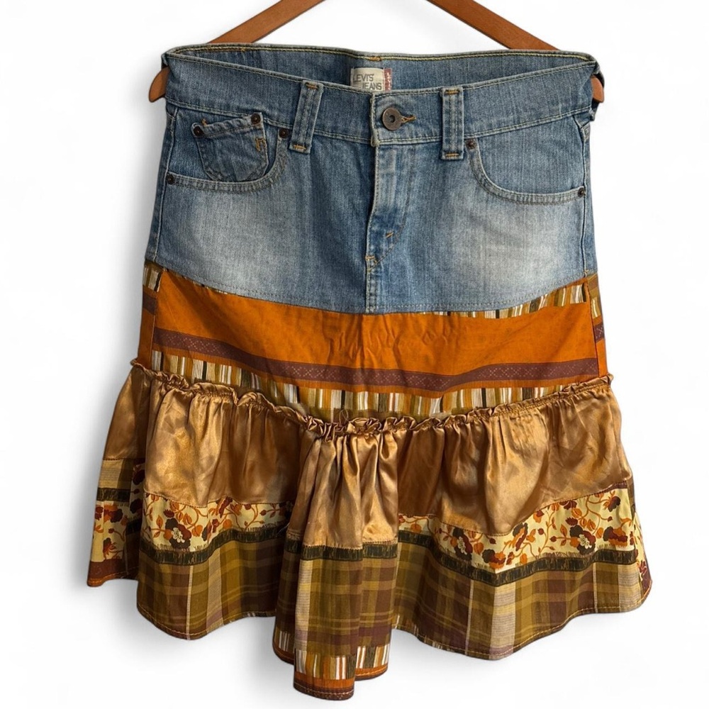 Levi’s Deadstock Y2K Levi's Patchwork Mini Skirt